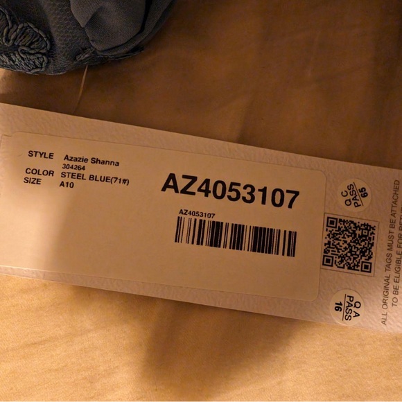 Azazie Shanna Dress - Steel Blue w/ Garment Bag - Picture 7 of 7